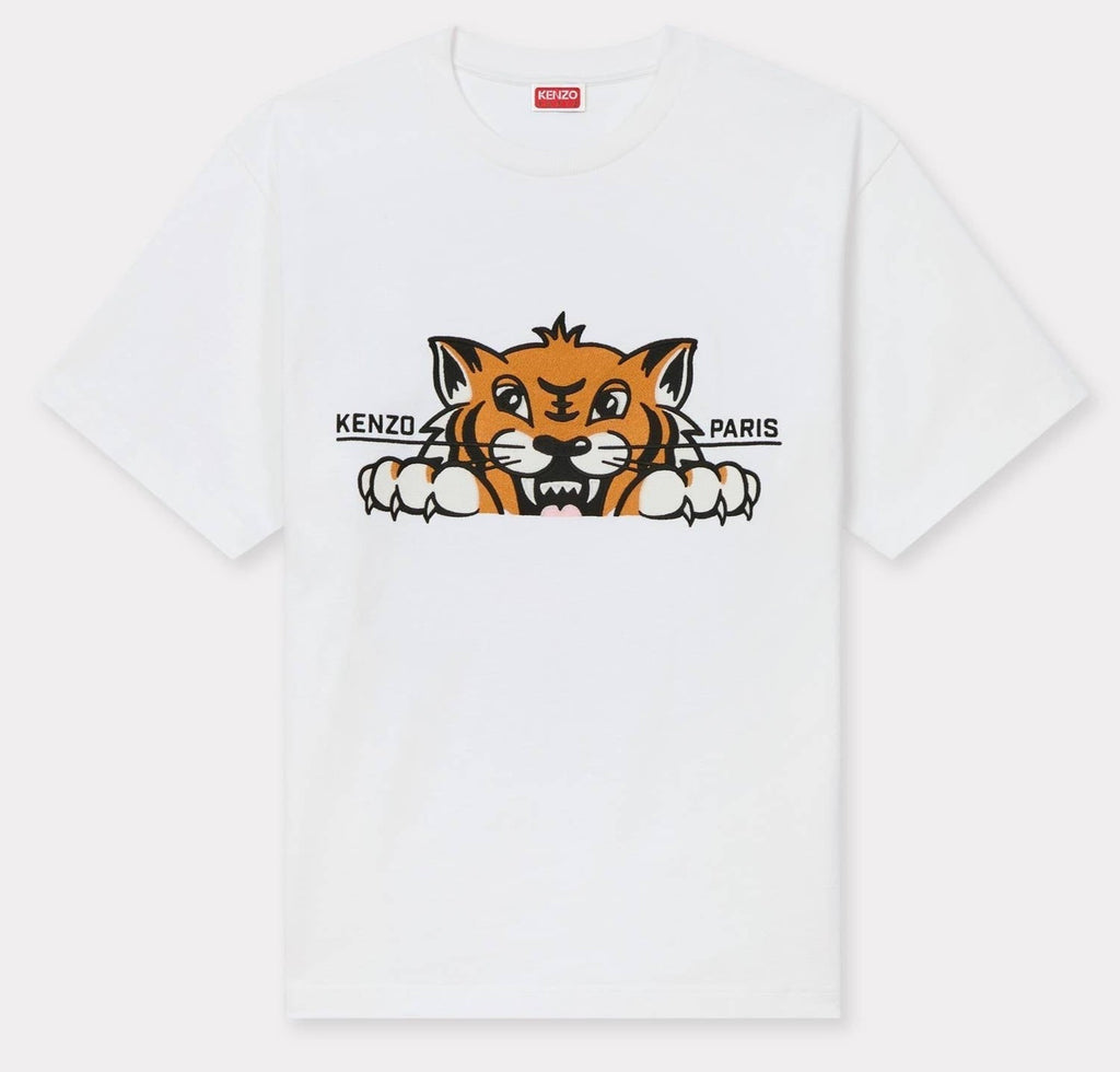 Women Kenzo White Tiger Tshirt
