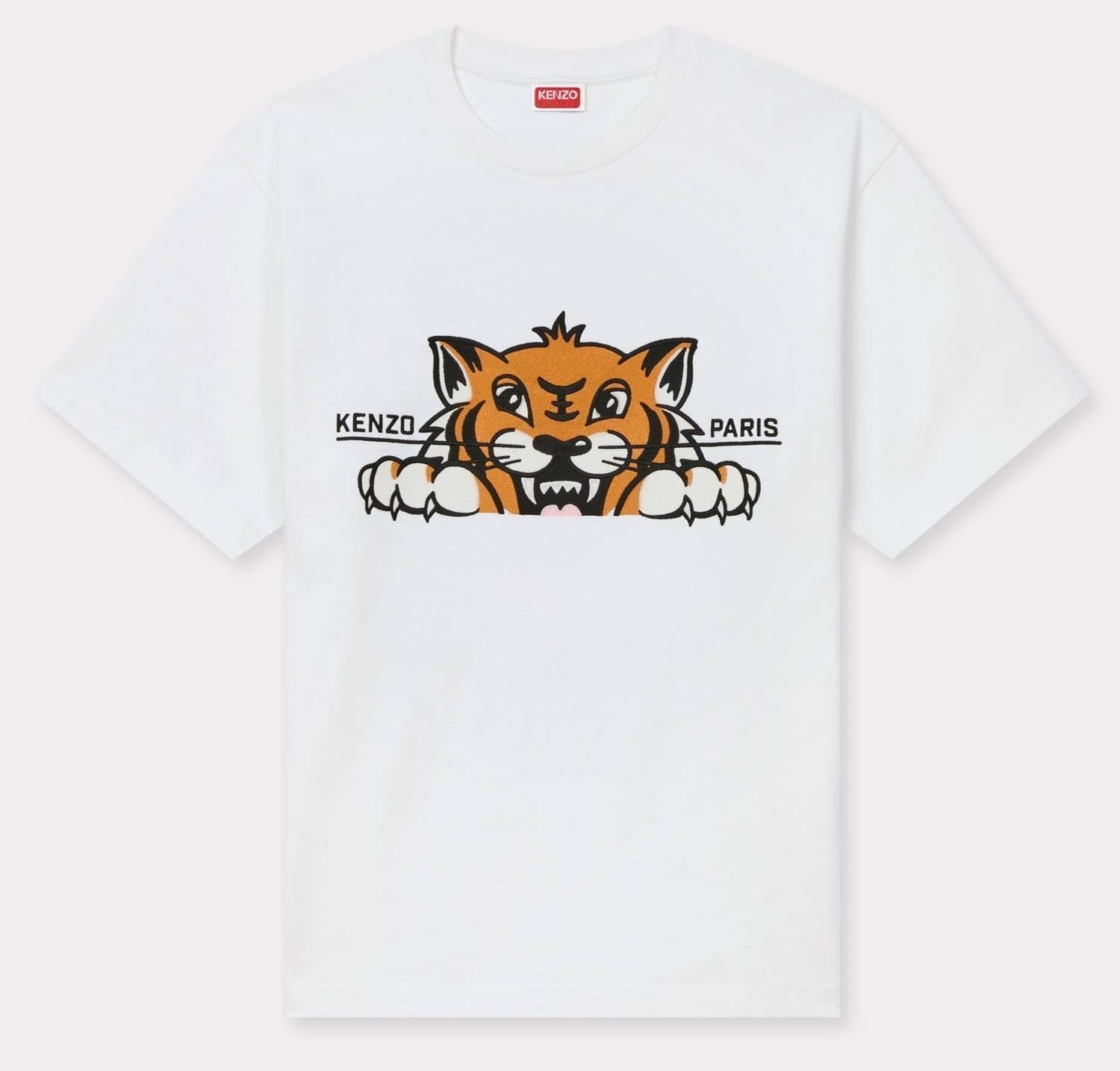 Women Kenzo White Tiger Tshirt