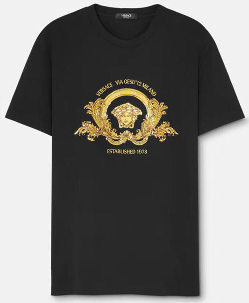 Women Versace Black Medusa Gold