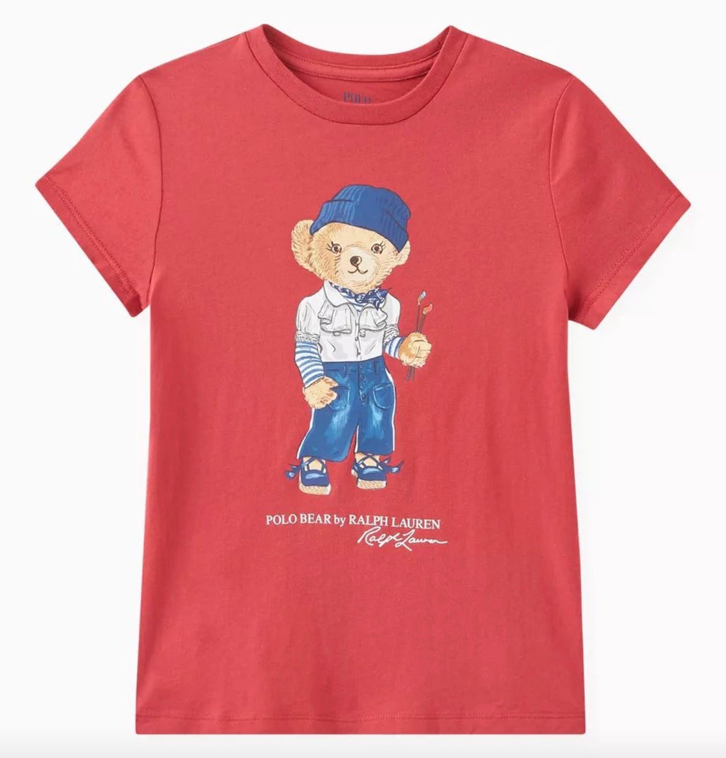 Women TEDDY BEAR T-SHIRT Red