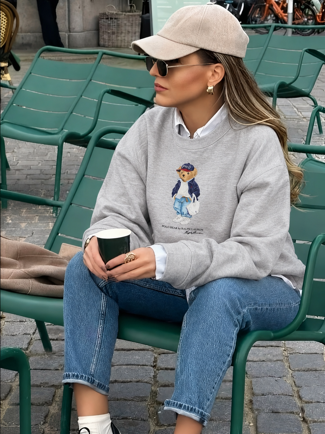 Women Teddy Sweatshirt (Grey)