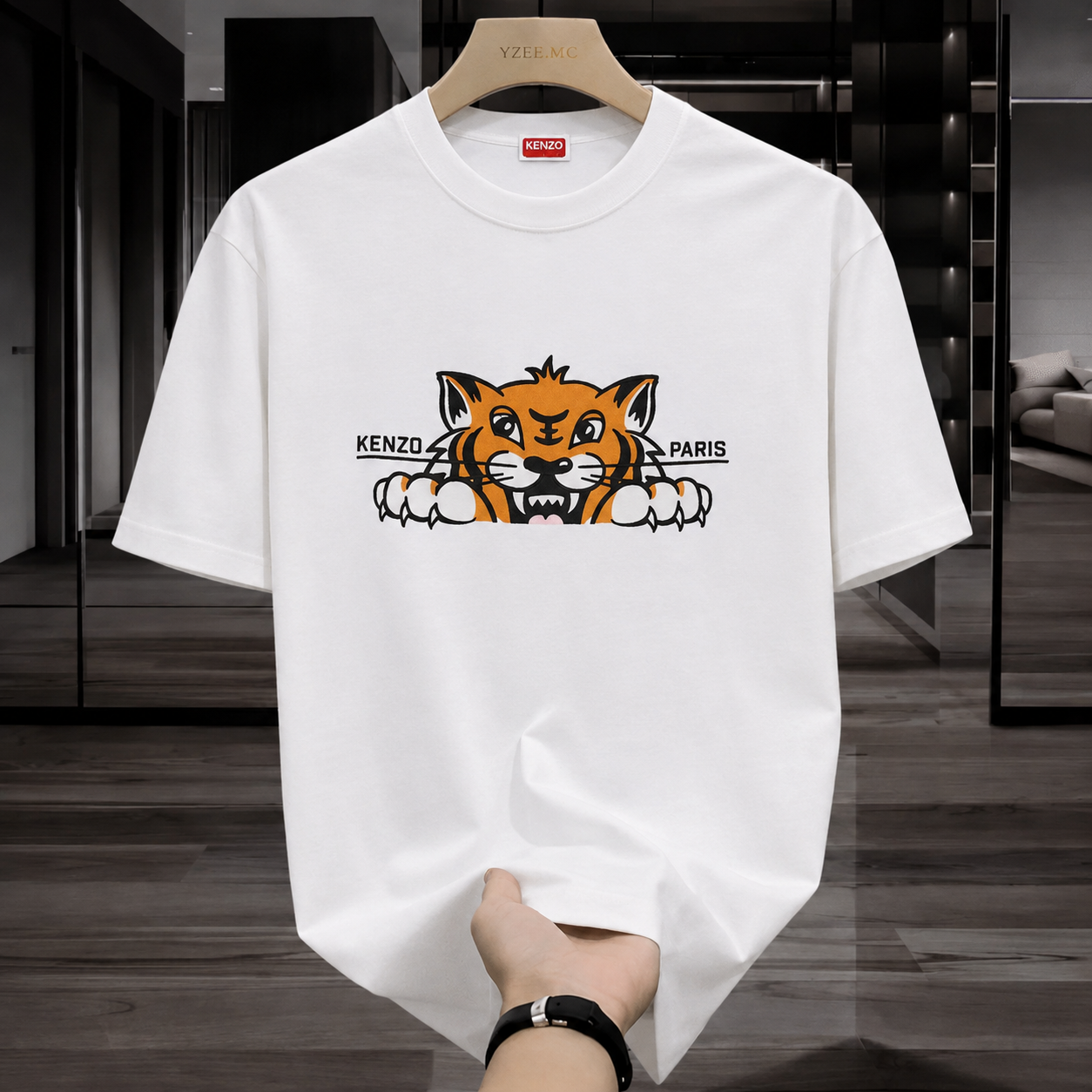 Women Kenzo White Tiger Tshirt