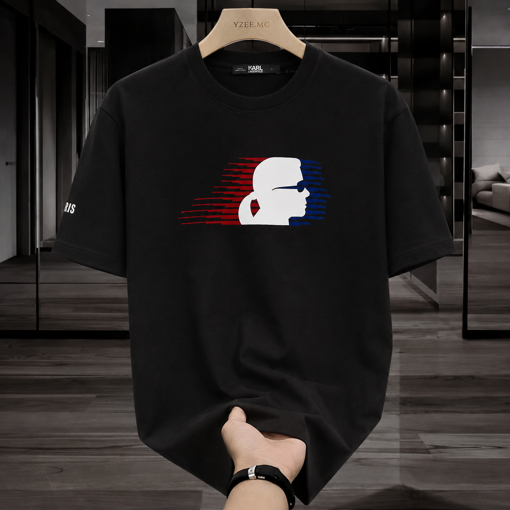 Women KARL Team Logo Front Back (Black)