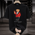 Women Teddy Tshirt Black (RED coat)