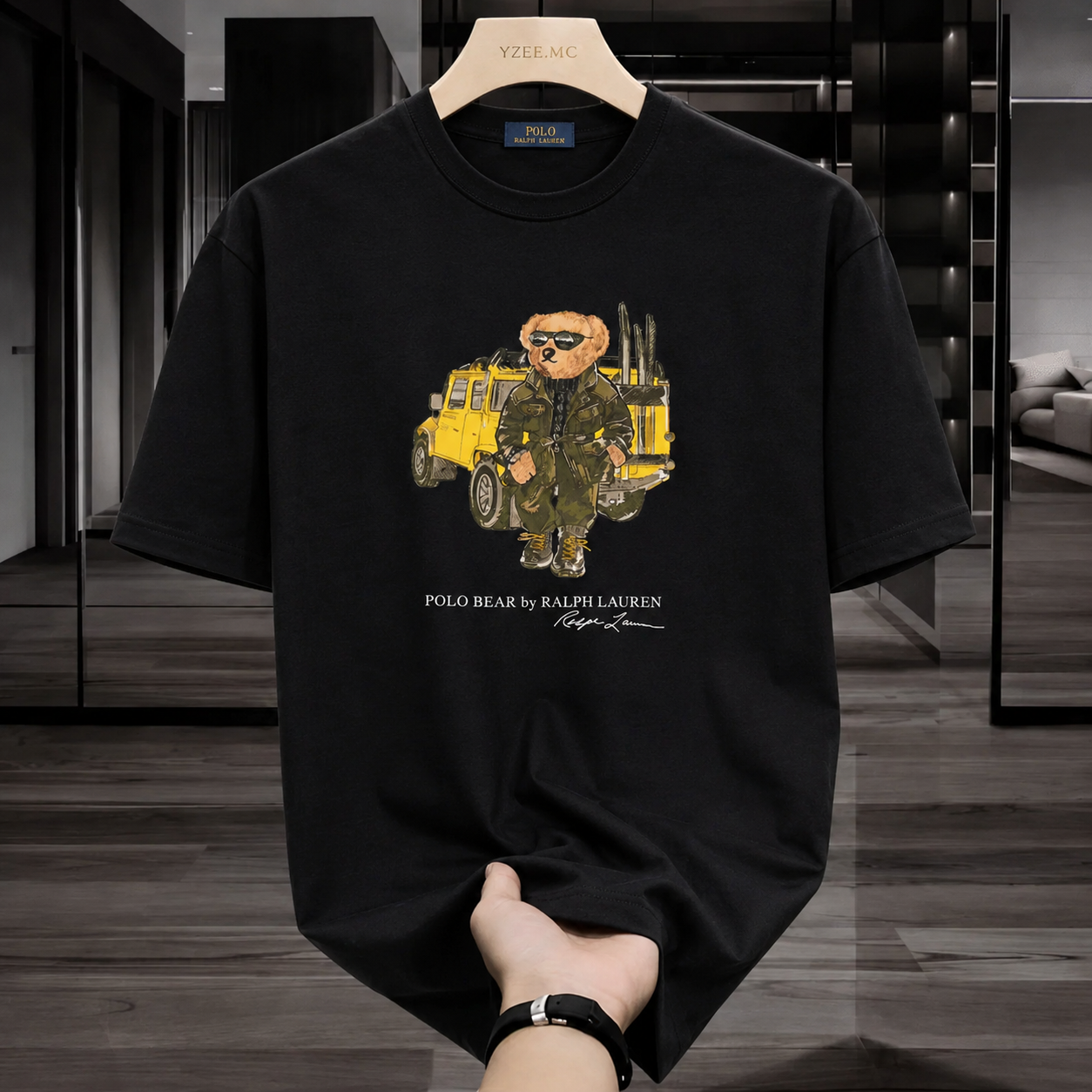 Women Teddy Tshirt Black (Jeep)
