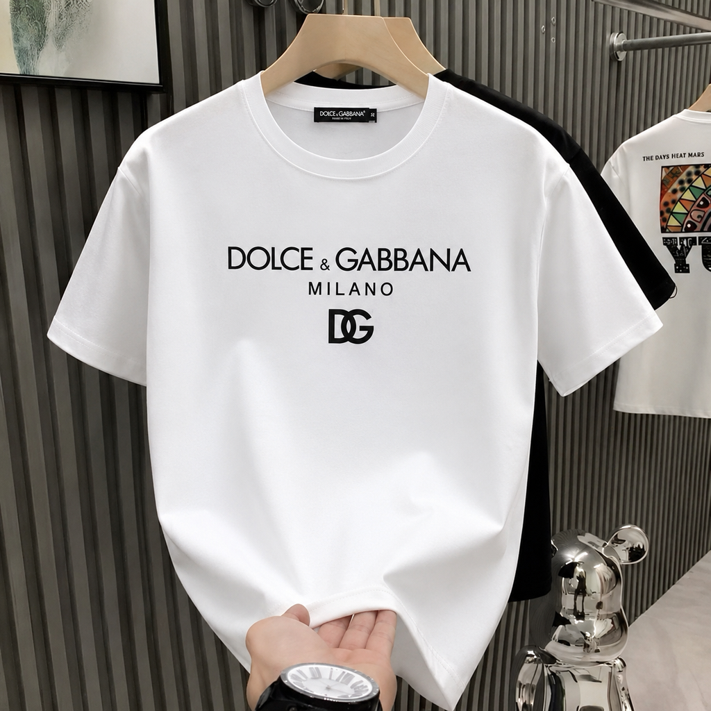 Women D&G White Tshirt (MILANO)