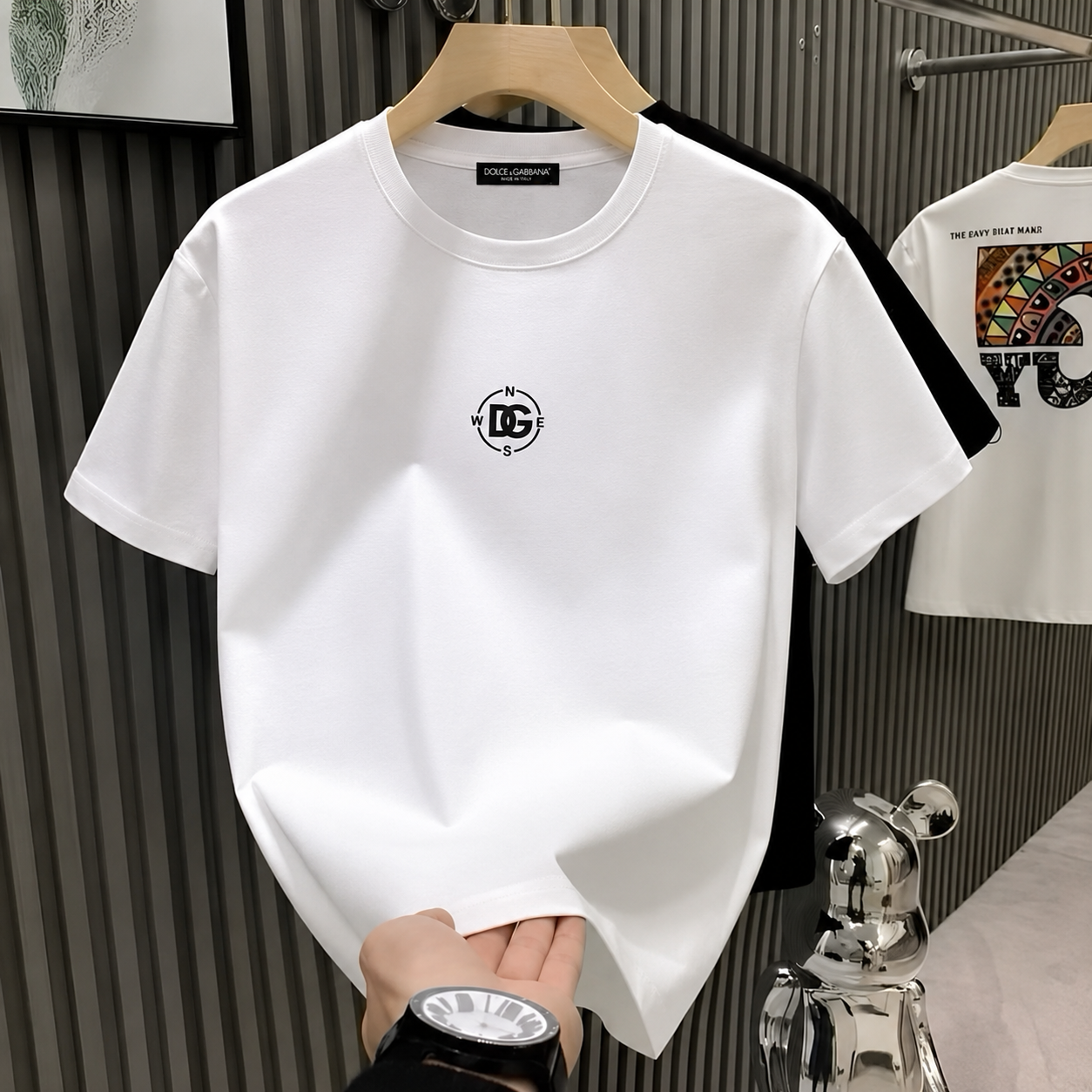 Women D&G White Tshirt (Compass)