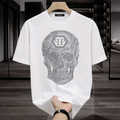 Women PP Skull Tshirt White (Supima Cotton)
