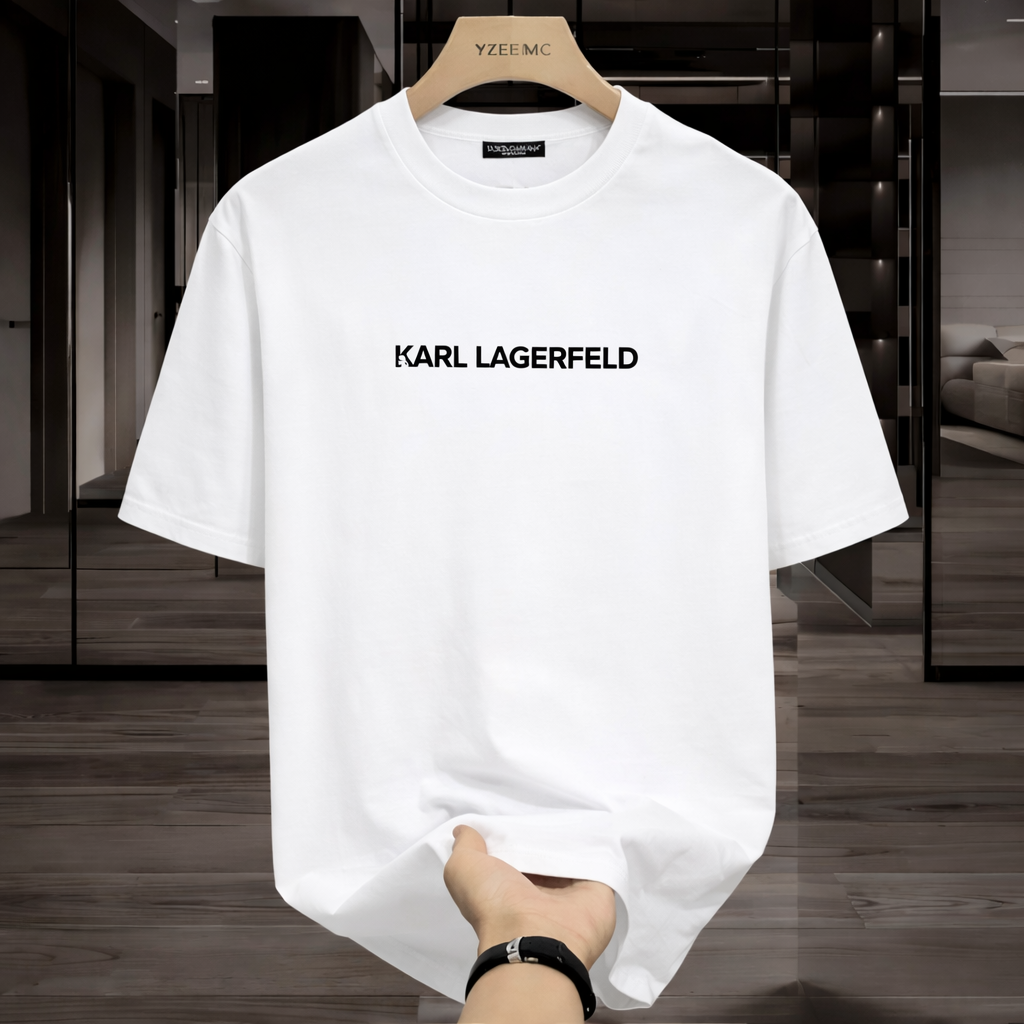 Women KARL Outline Logo Front Back (White)