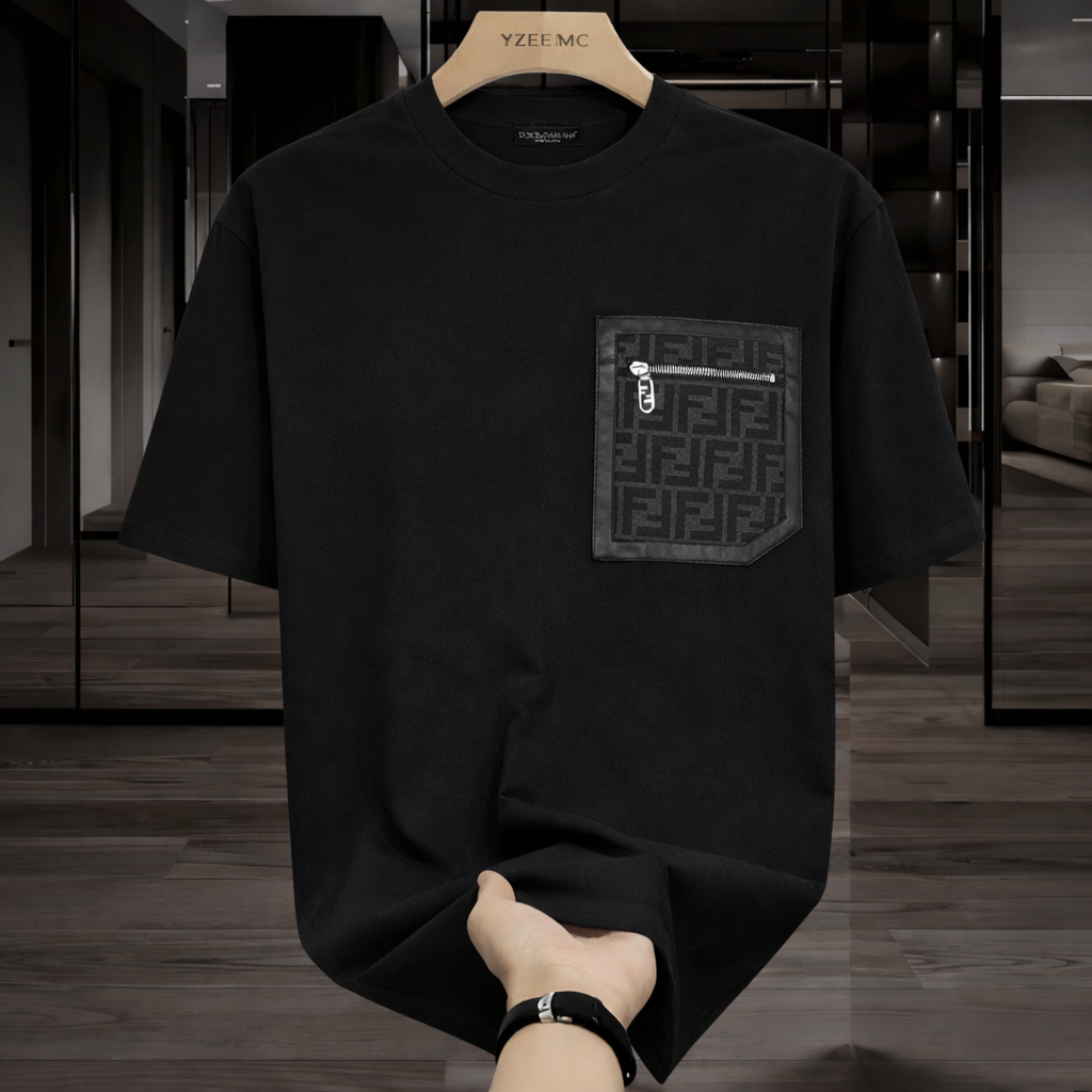 Women Fendi Pocket T-shirt Black