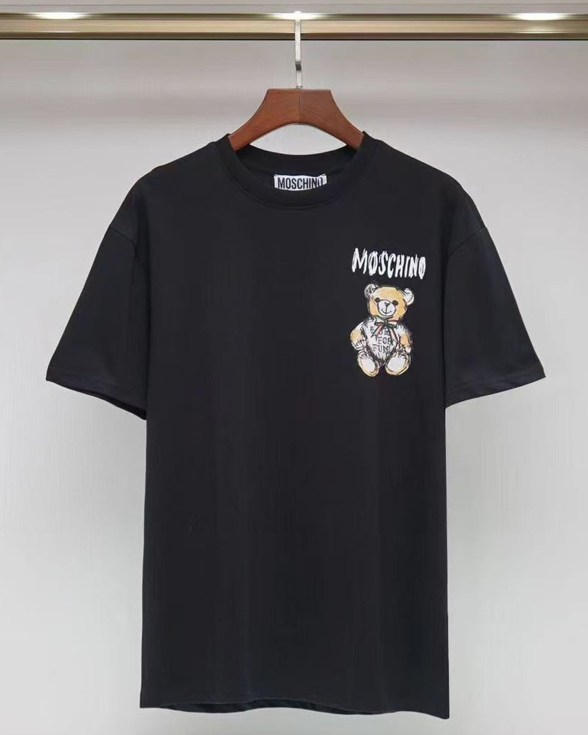 Women Moschino Drawn Black Teddy Tshirt
