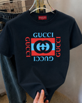 Women Gucci Box Navy Tshirt