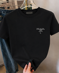 Women Prada Black Tshirt (small logo)