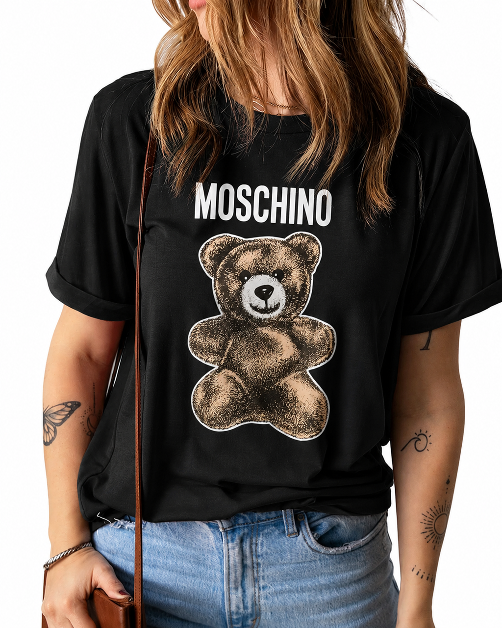 Women Moschino Black Teddy Tshirt