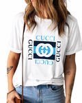 Women Gucci Box White Tshirt