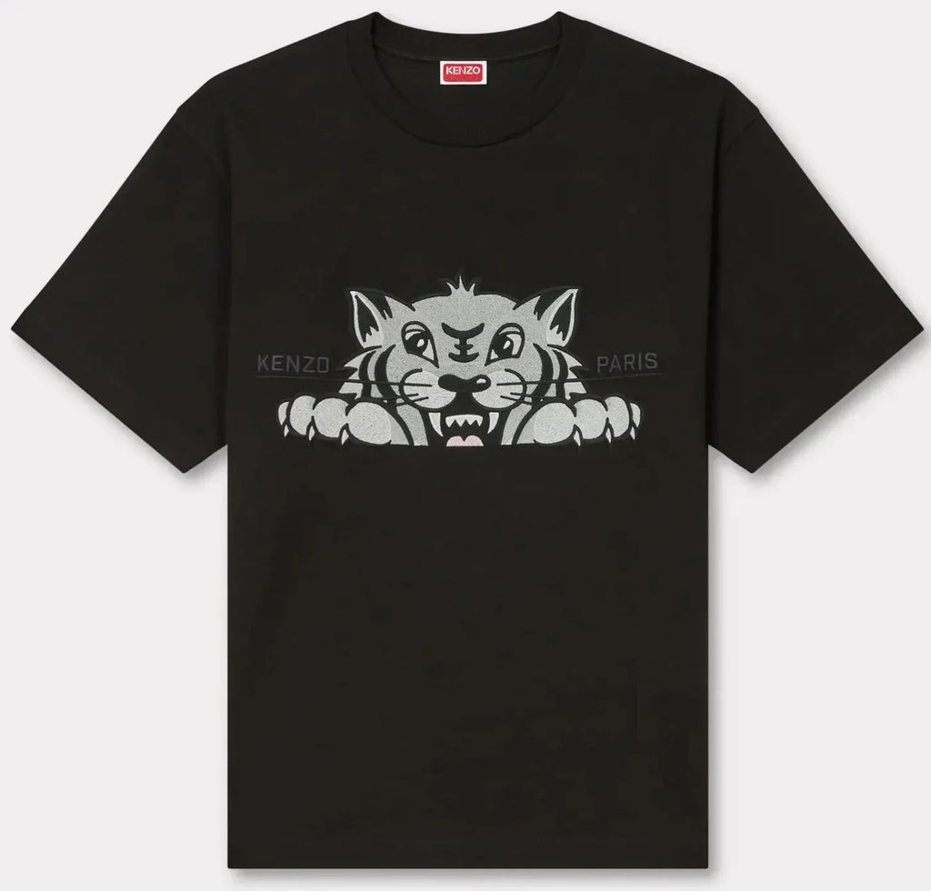 Women Kenzo Black Tiger Tshirt