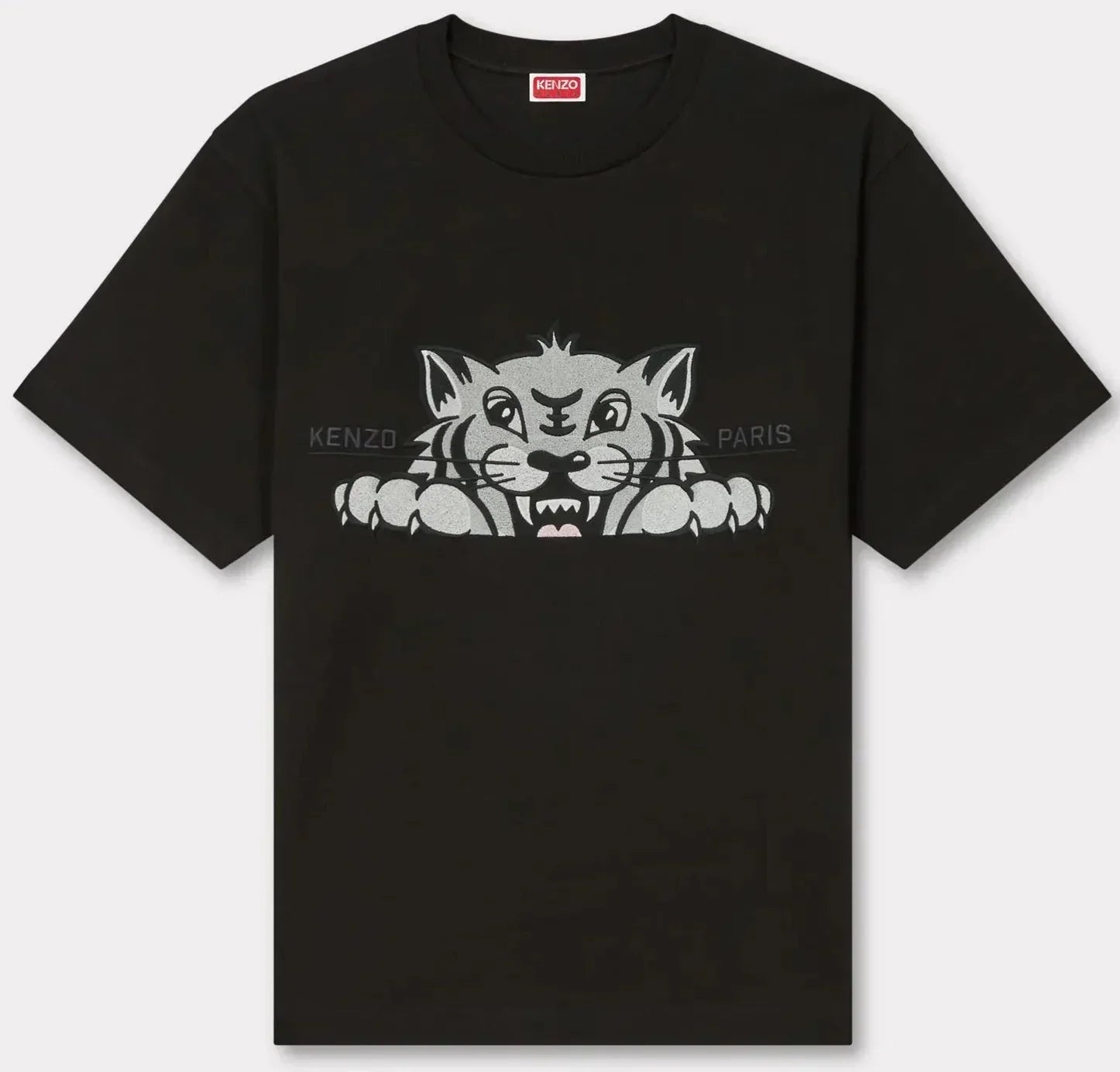 Women Kenzo Black Tiger Tshirt