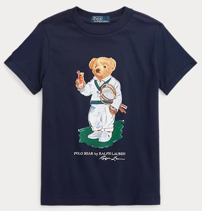 Women TEDDY BEAR T-SHIRT Navy (Wimbeldon)