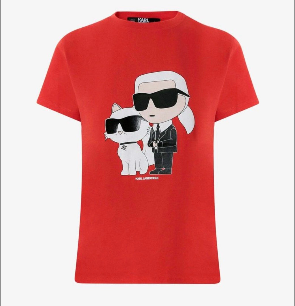 Women Karl Lagerfeld T-SHIRT Red
