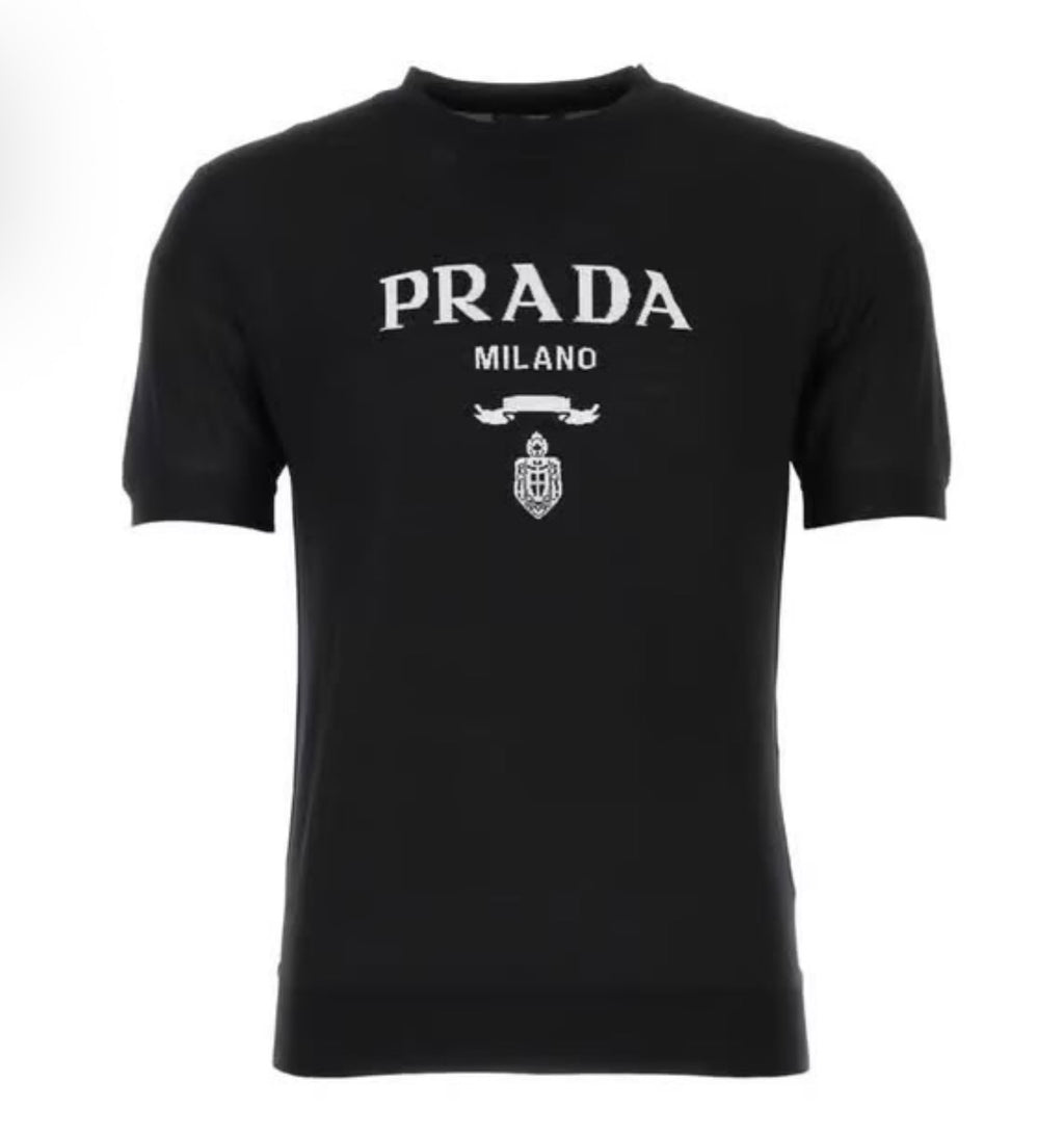 Women Prada Black Tshirt