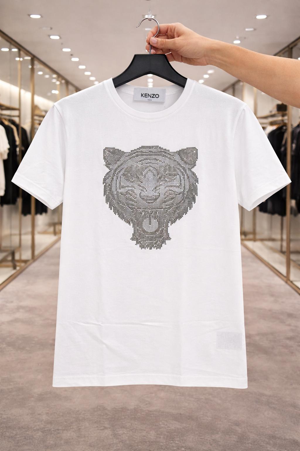 Women Kenzo diamond Tshirt White (Supima Cotton)
