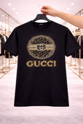 Women Gucci diamond Tshirt Black (Supima Cotton)