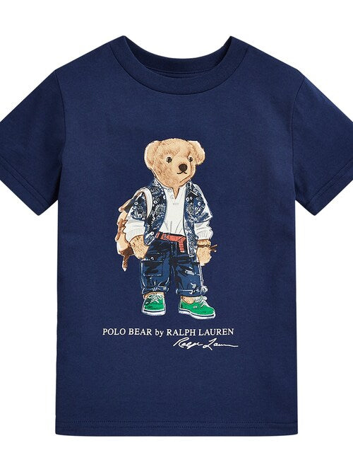 Women TEDDY BEAR T-SHIRT Navy (Bag pack)