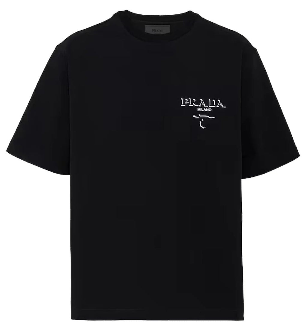 Women Prada Black Tshirt (small logo)