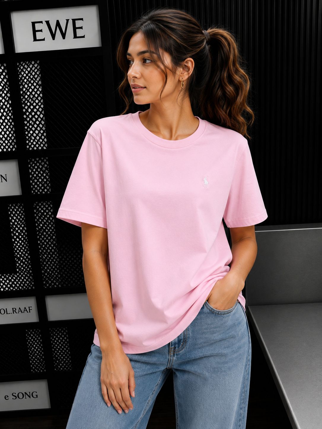 Women ABD Pink pony tshirt