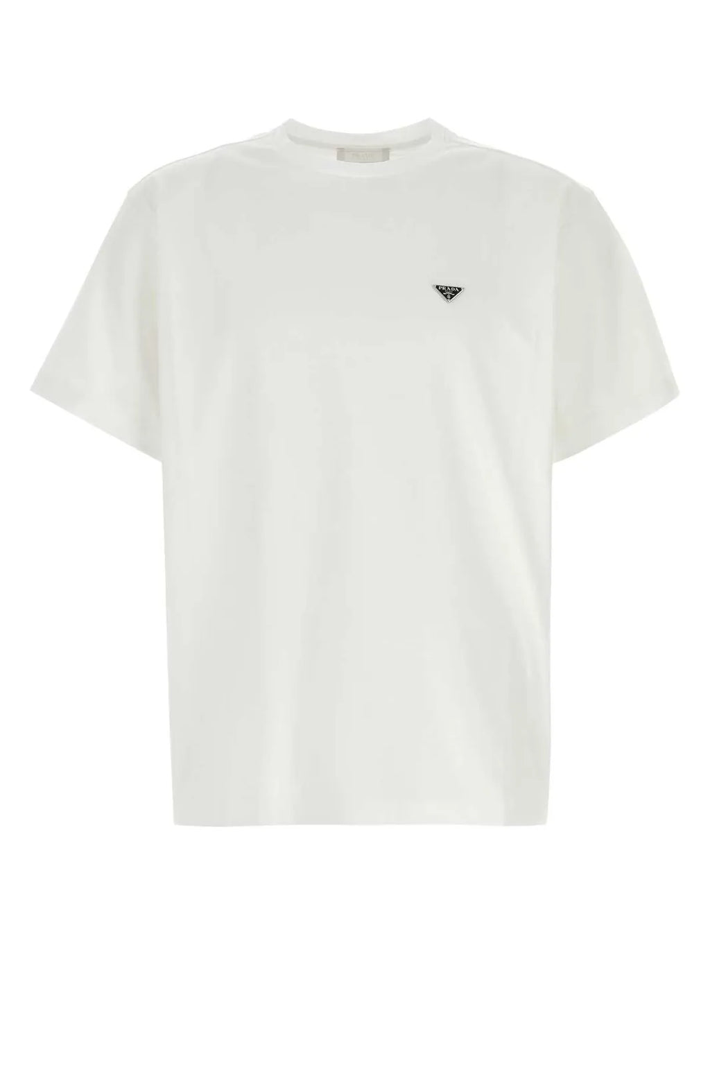 Women Prada Black Tshirt (metal badge)