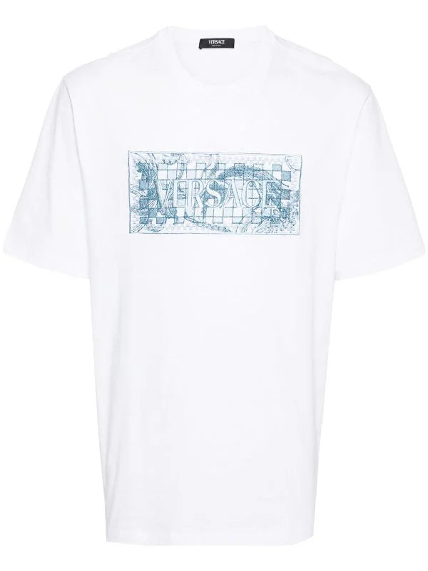 Women Versace White Tshirt (Embroidery)
