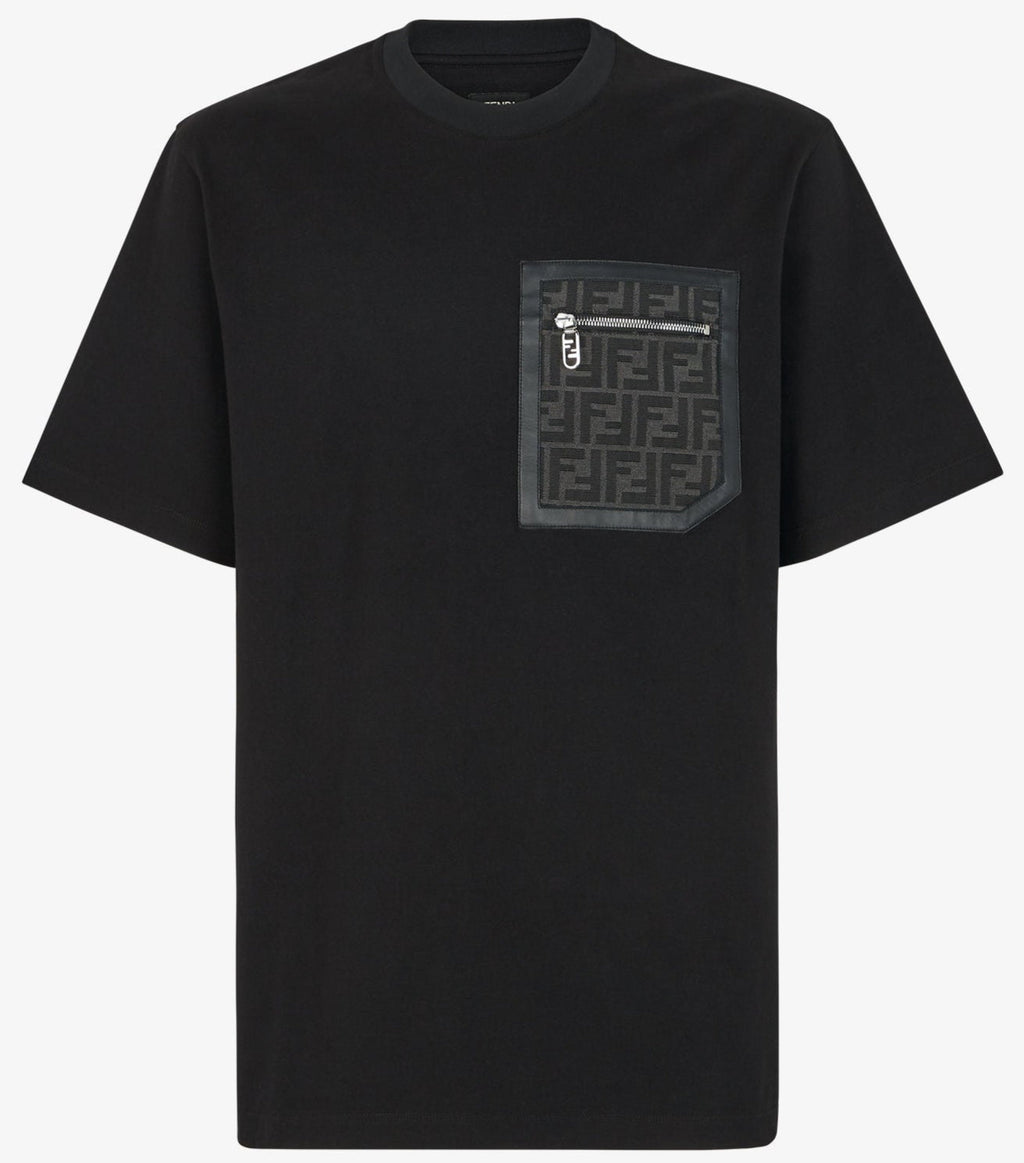 Women Fendi Pocket T-shirt Black