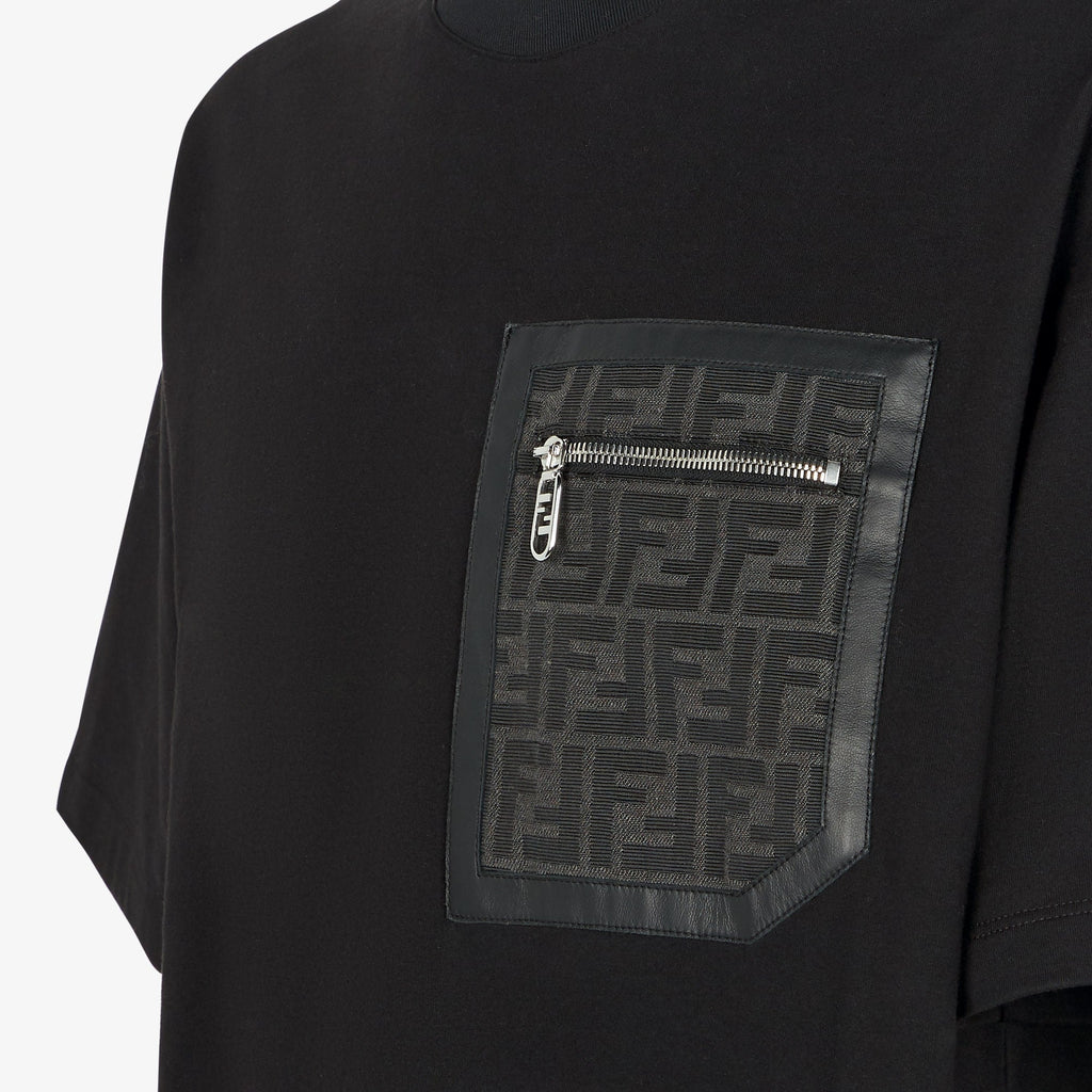 Women Fendi Pocket T-shirt Black