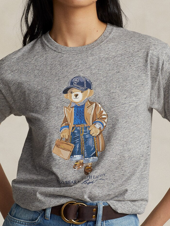 Women TEDDY BEAR T-SHIRT GREY