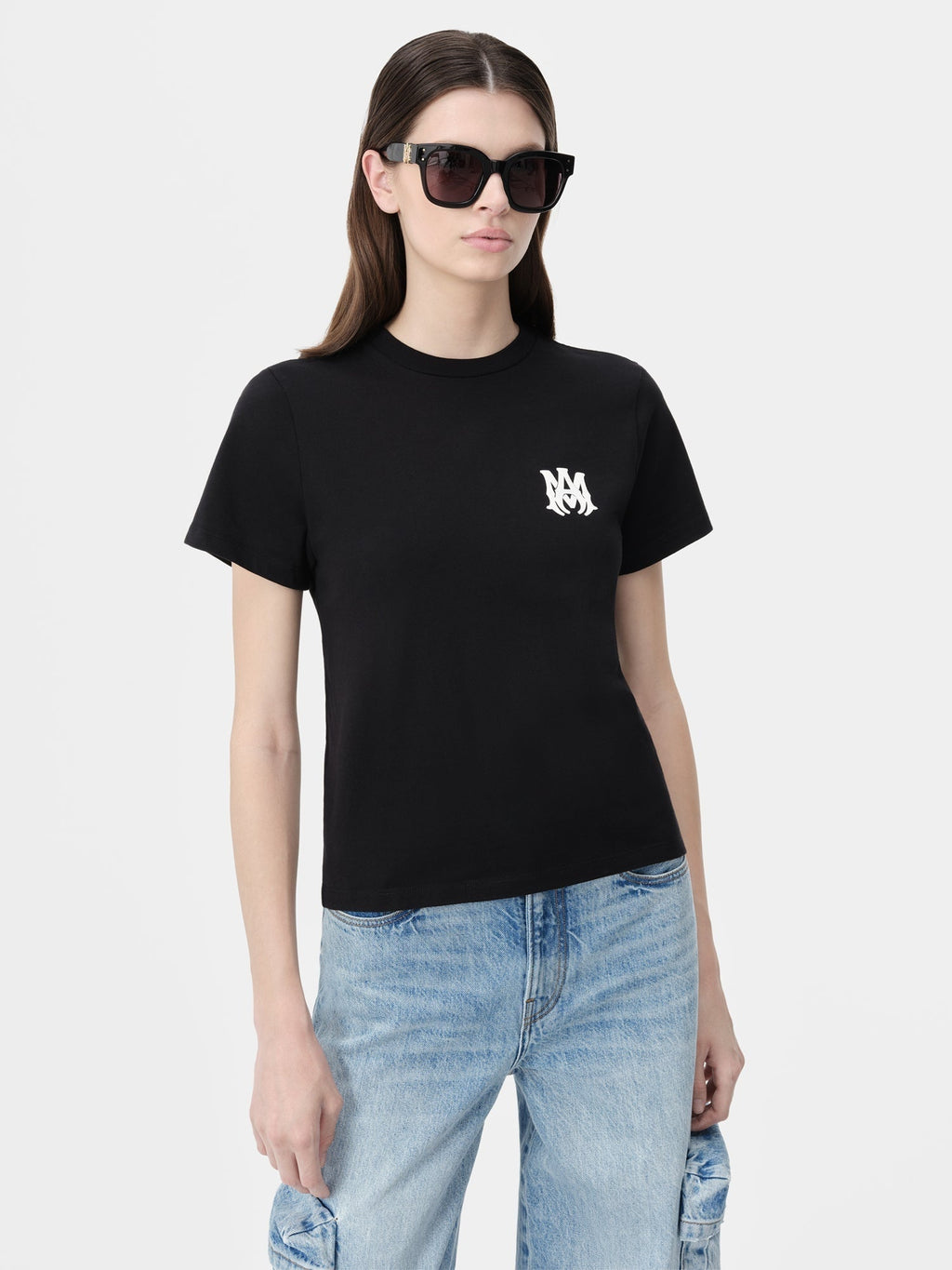 Women AMIRI BLACK T-SHIRT BACK PRINT