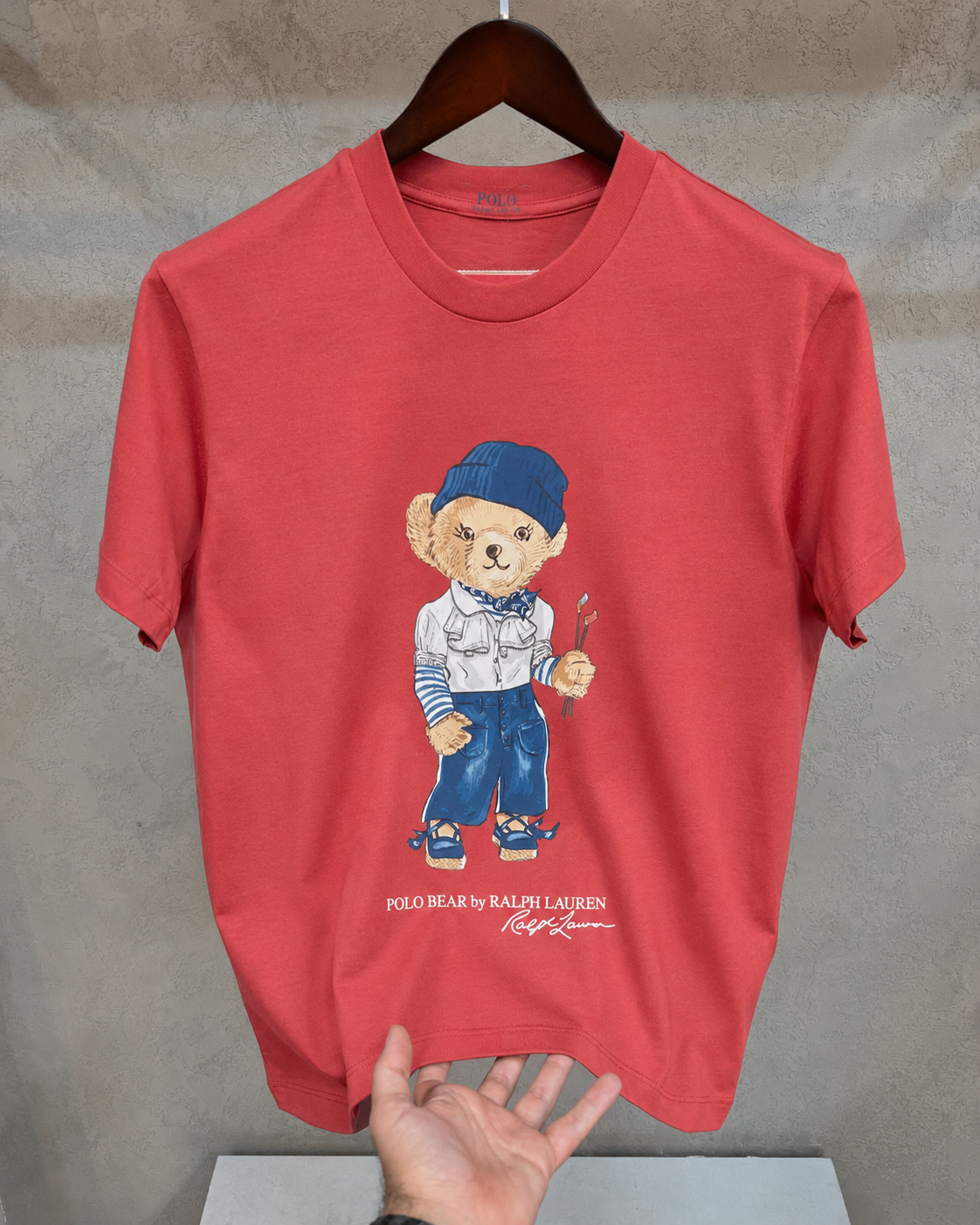 Women TEDDY BEAR T-SHIRT Red