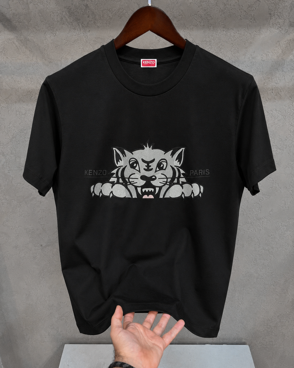 Women Kenzo Black Tiger Tshirt