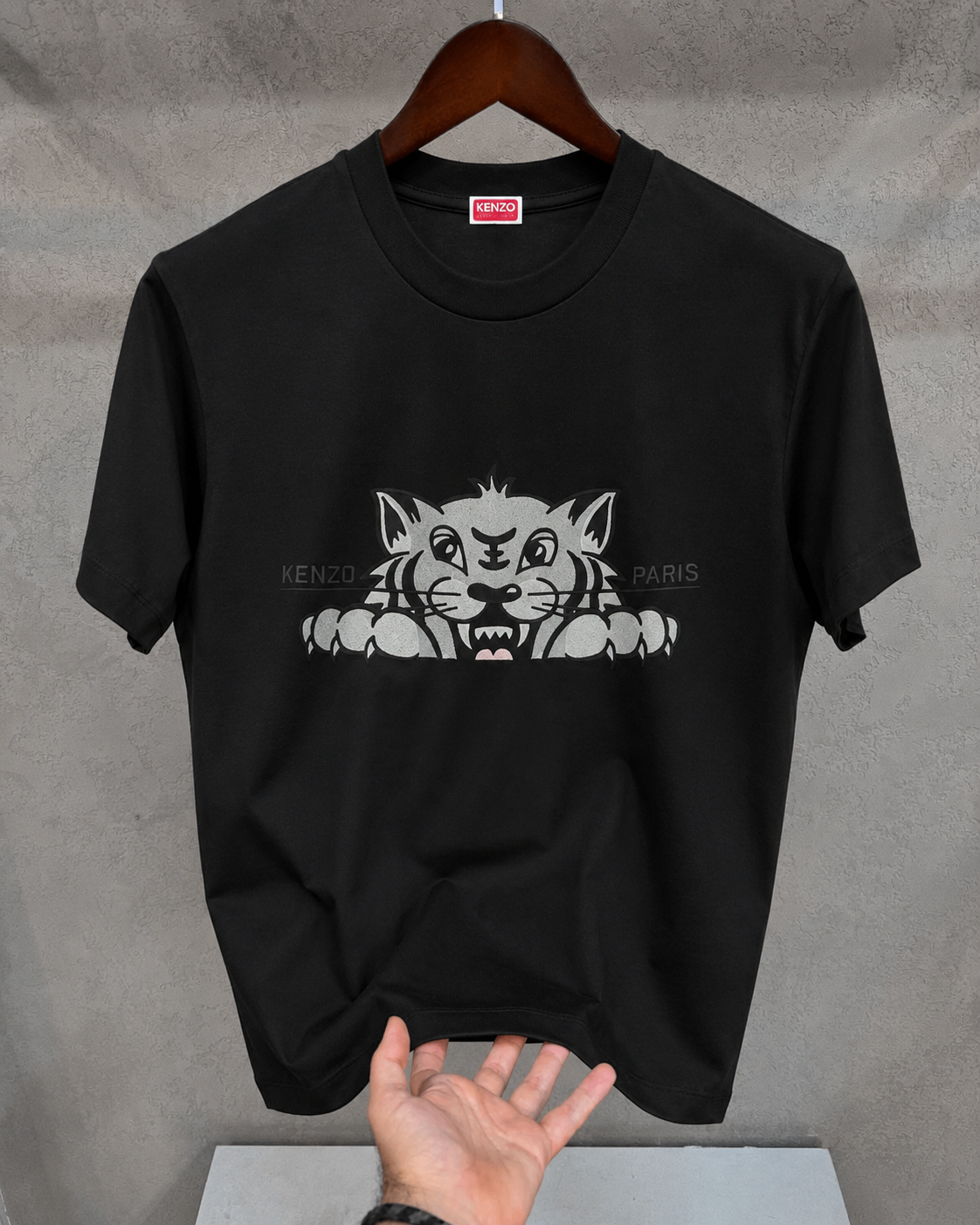 Women Kenzo Black Tiger Tshirt