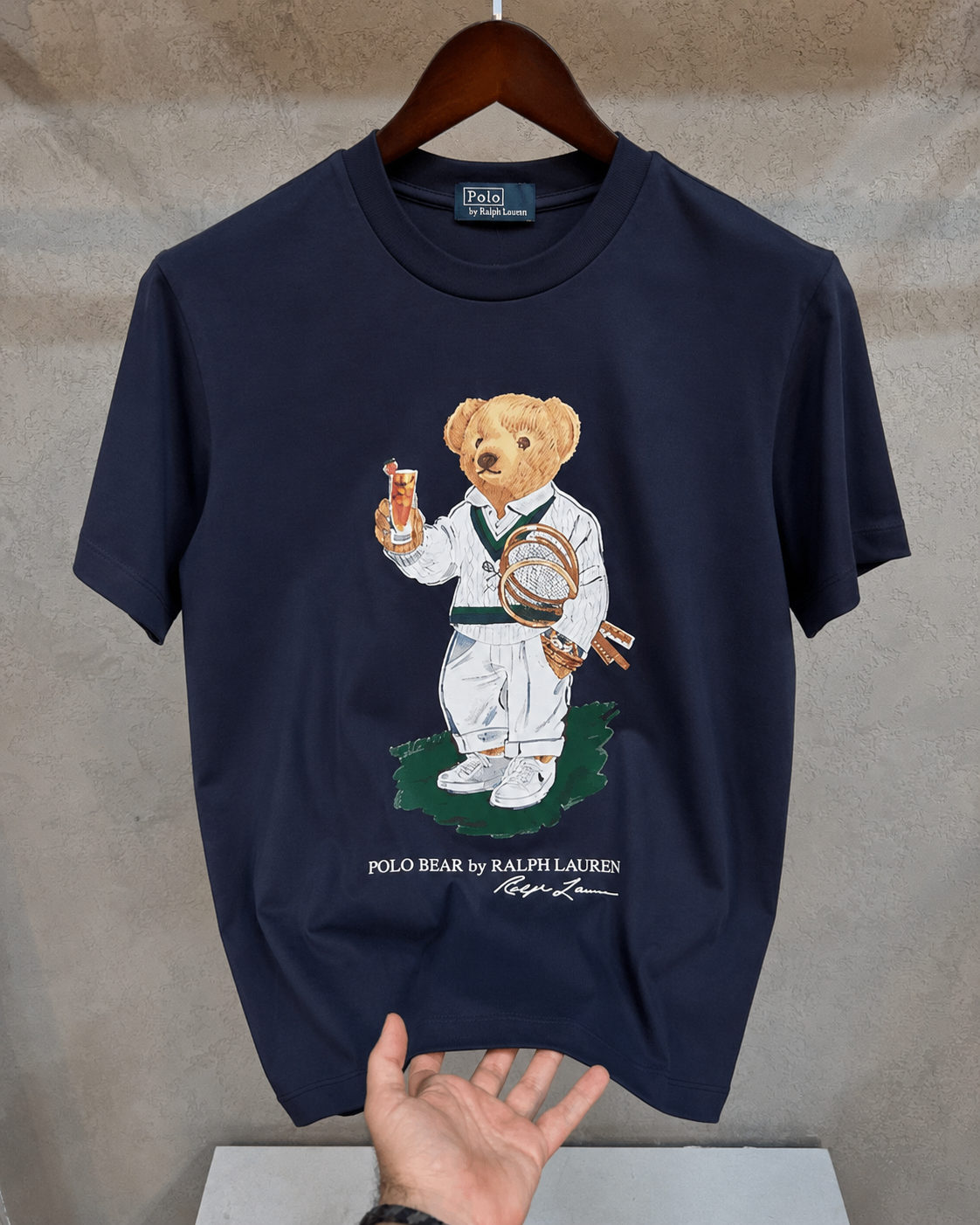 Women TEDDY BEAR T-SHIRT Navy (Wimbeldon)