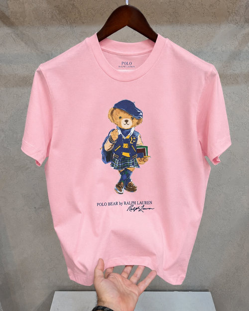 Women TEDDY BEAR T-SHIRT Pink (School)