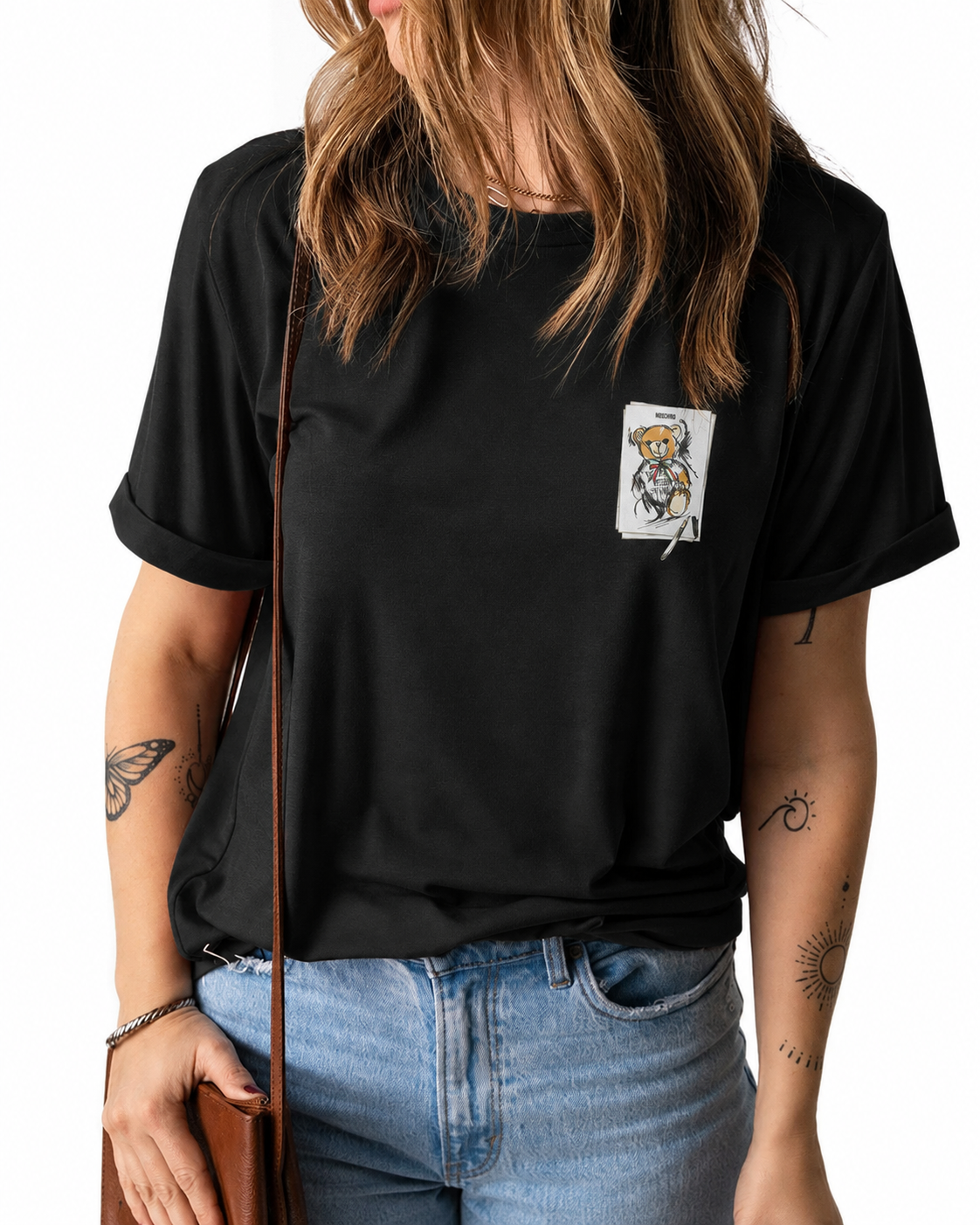 Women Moschino Teddy Bear Print T-shirt Small Logo