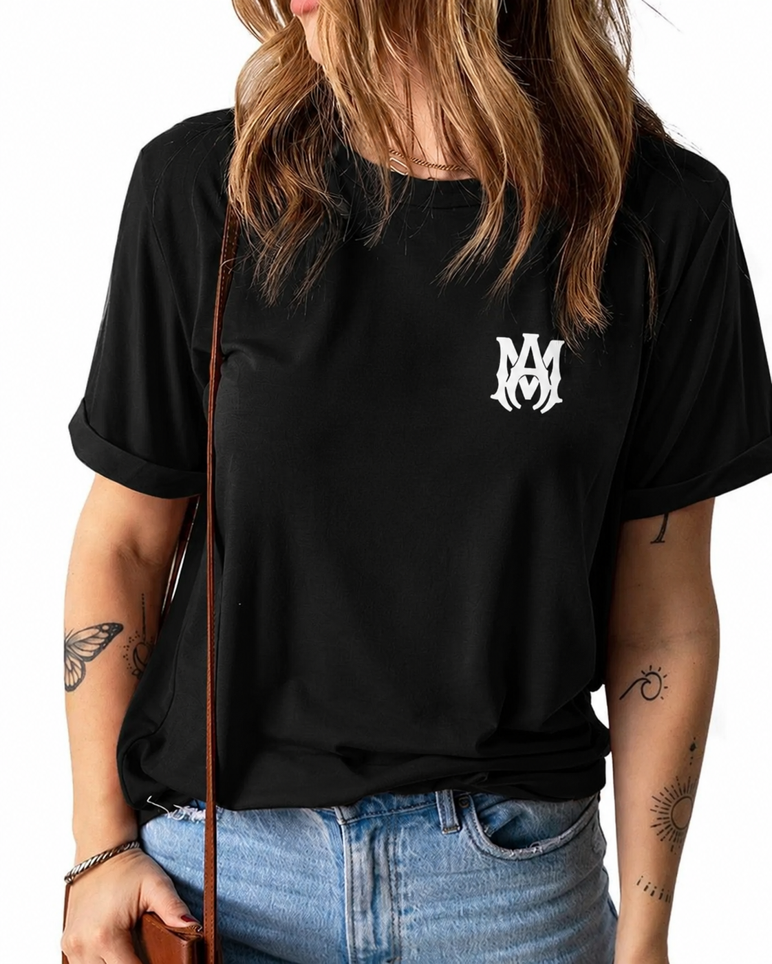 Women Amiri Black Tshirt