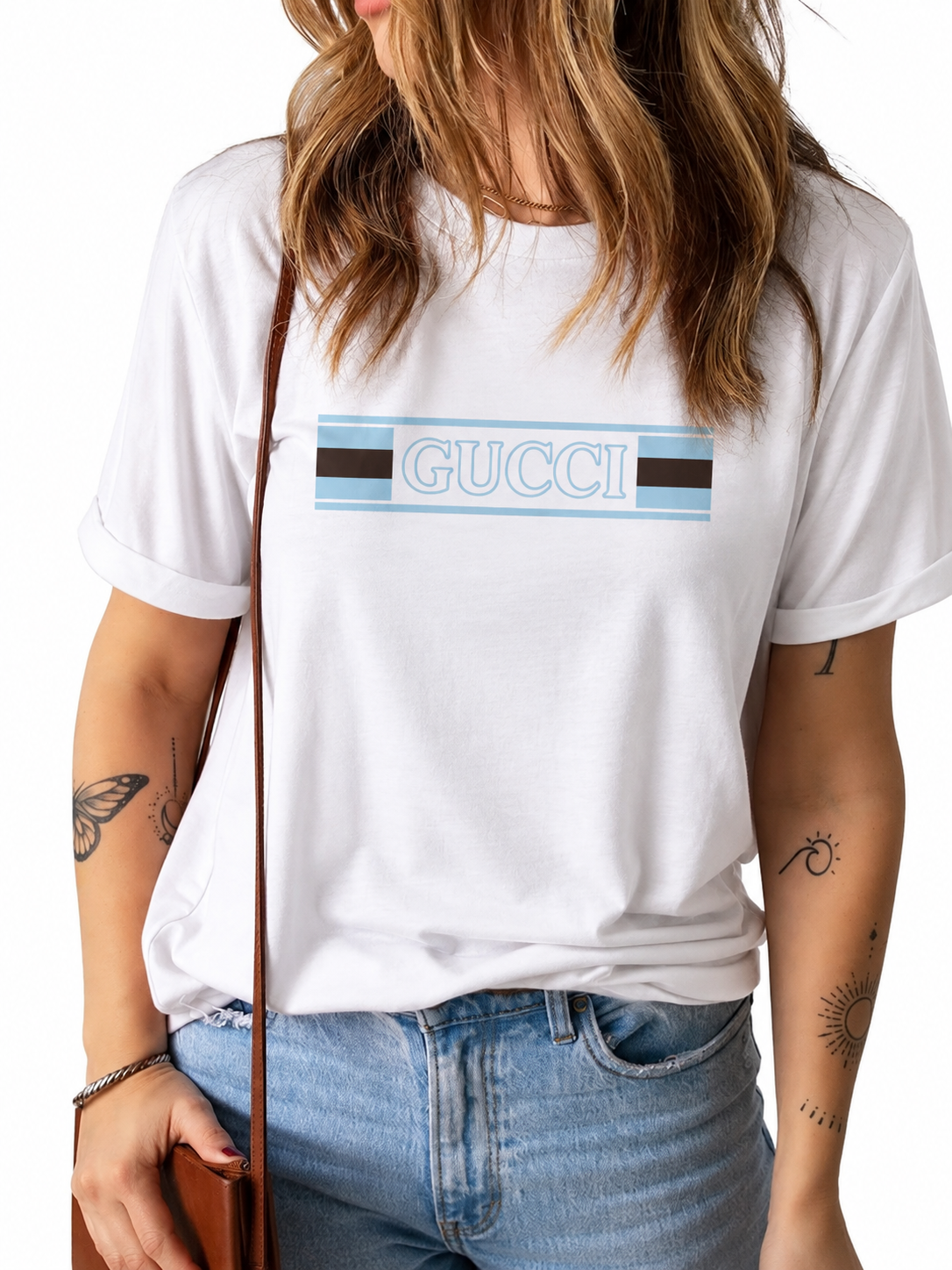 Women Gucci White Tshirt