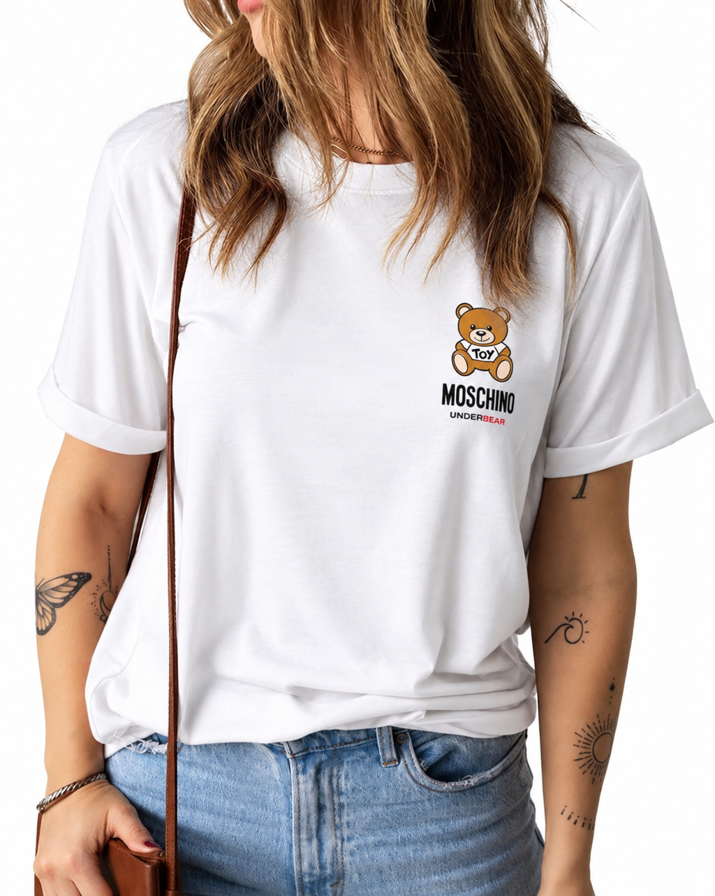 Women Moschino  Underbear Print T-shirt