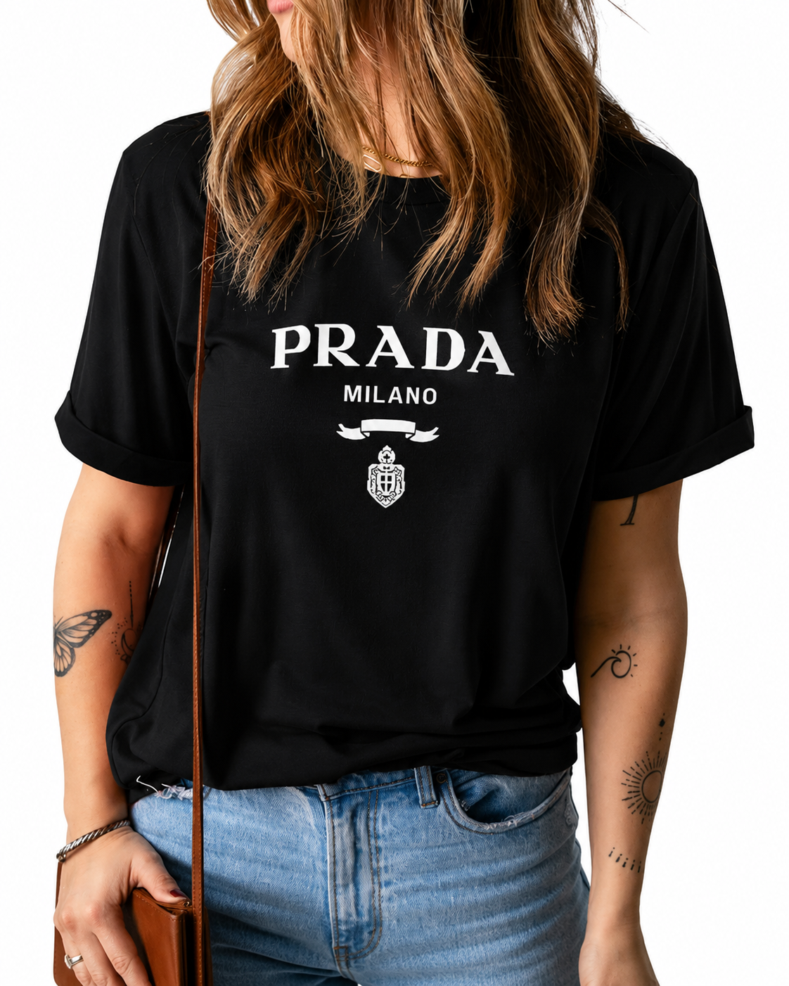 Women Prada Black Tshirt