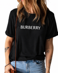 Women Burberry Black Tshirt