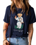Women TEDDY BEAR T-SHIRT Navy (Wimbeldon)
