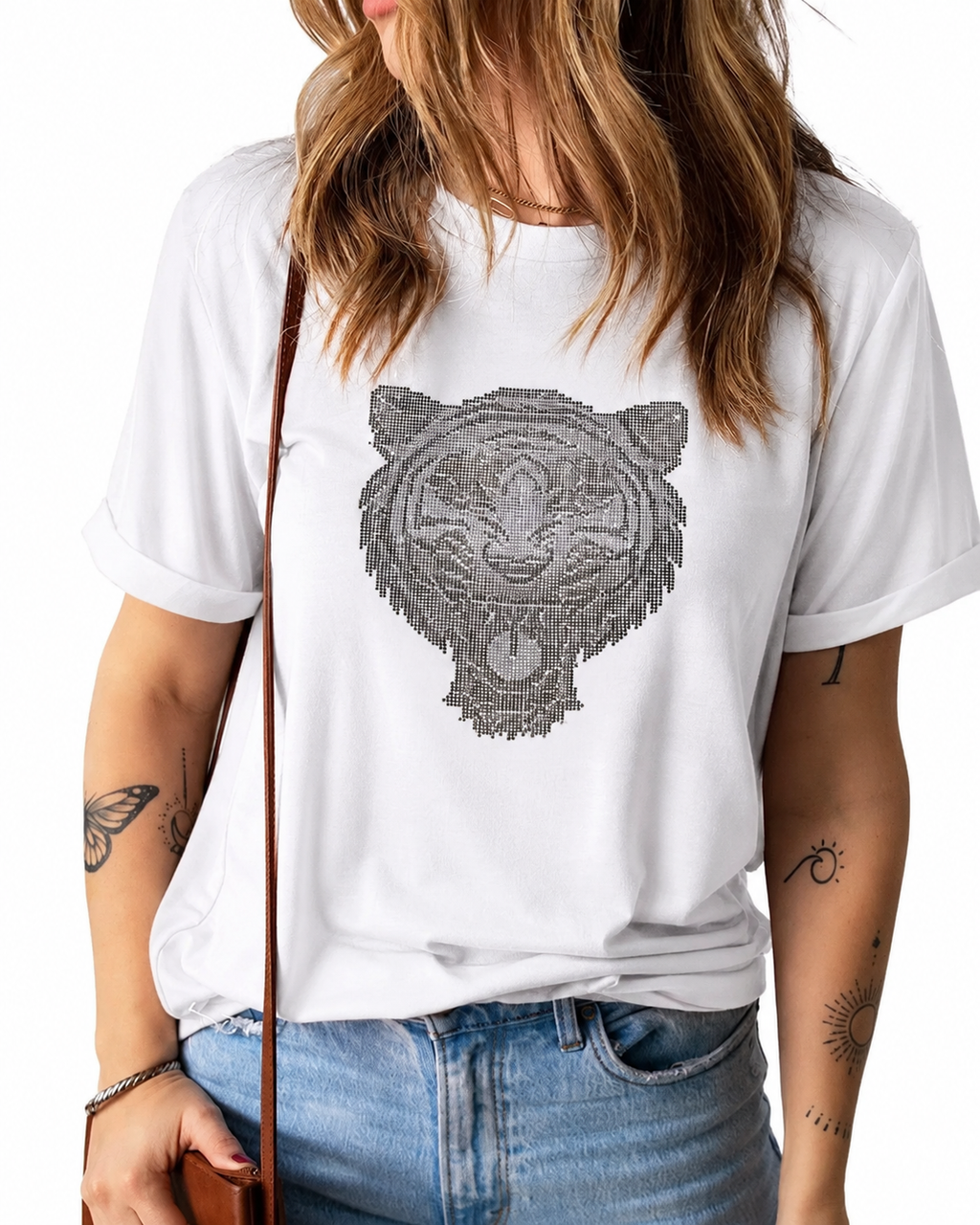 Women Kenzo diamond Tshirt White (Supima Cotton)