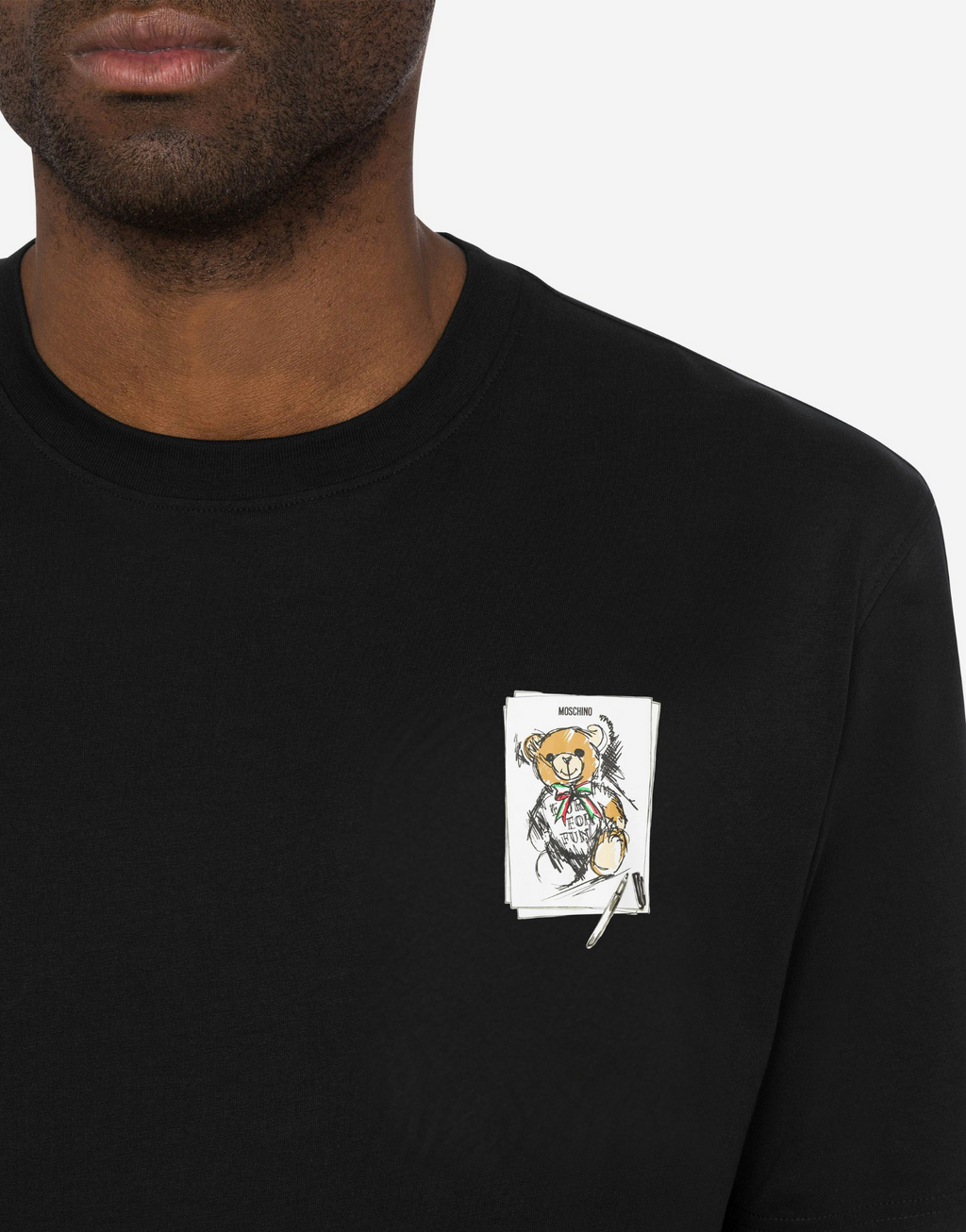 Women Moschino Teddy Bear Print T-shirt Small Logo