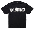 Women Balenciaga Black Tshirt